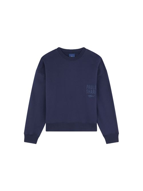 FELPA PAUL & SHARK IN COTONE WINTER FLEECE CON RICAMI PAUL & SHARK | 14311820050